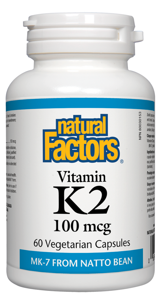Vitamin K2 100 mcg 60 Vegetarian Capsules