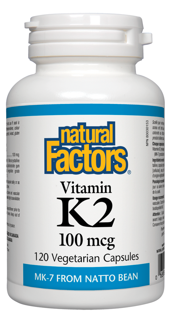 Vitamin K2 100 mcg 120 Vegetarian Capsules
