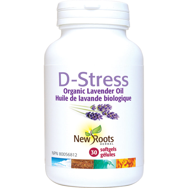 Huile de lavande biologique D-stress New Roots des années 30