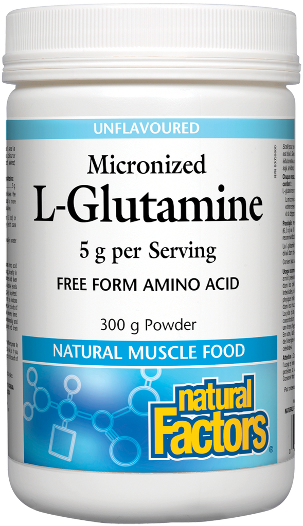 L-glutamine micronisée 5 g par portion 300 g de poudre