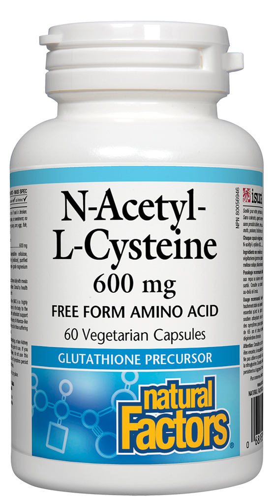 N-Acethyl-L-Cysteine 600mg 60 Caps. N.F.