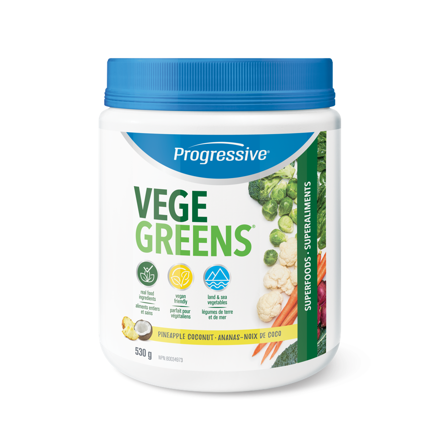 VEGE GREENS Superfood, vraie nourriture ananas noix de coco 530gr