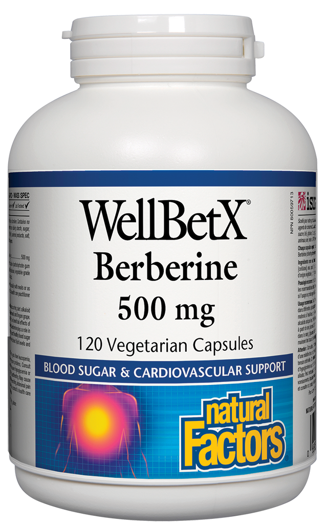 WellBetX Berberine 500mg 120's