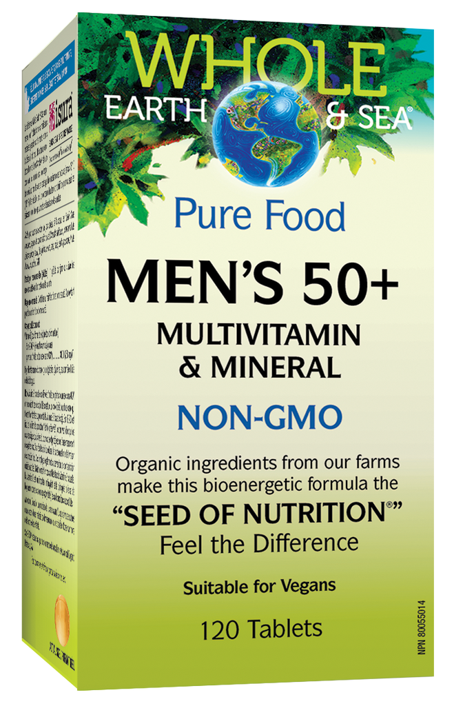 50+ multivitamínicos 120 da Terra e do mar masculinos