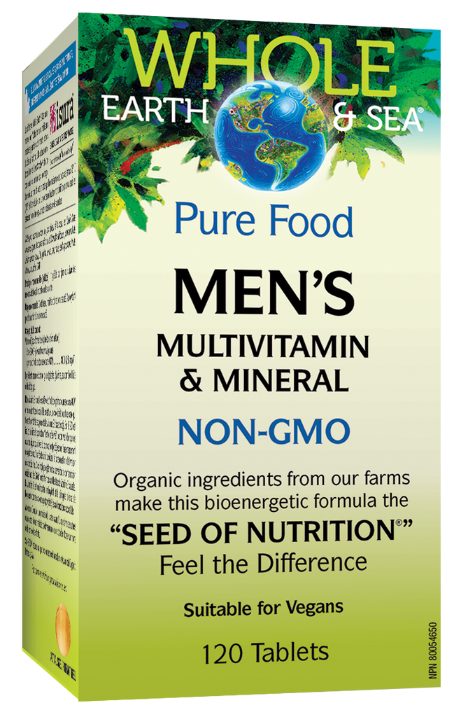 Terre entière et mer Multivitamines pour hommes 120's