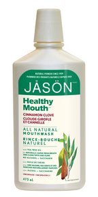 Bouche saine rince-bouche tout naturel clou de girofle cannelle 473ml Jason