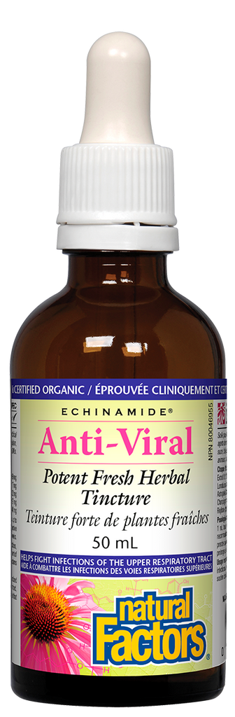 La teinture anti-virale Echinamide 50 ml aide à lutter contre les infections des voies respiratoires