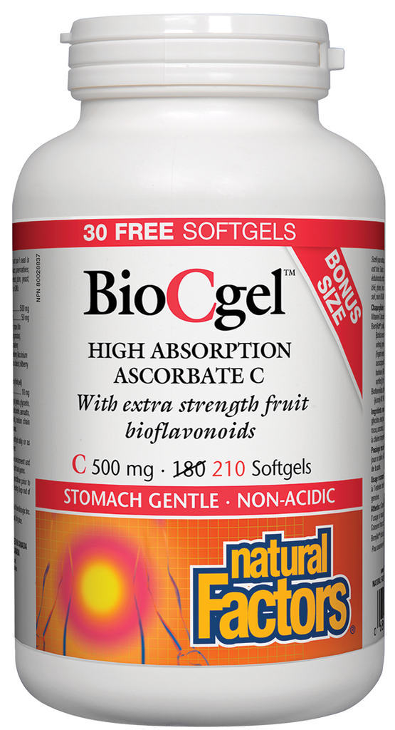 Estomac BioCgel doux, non acide 180 + 30 facteurs naturels