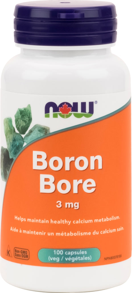 Boron 3mg 100caps NOW