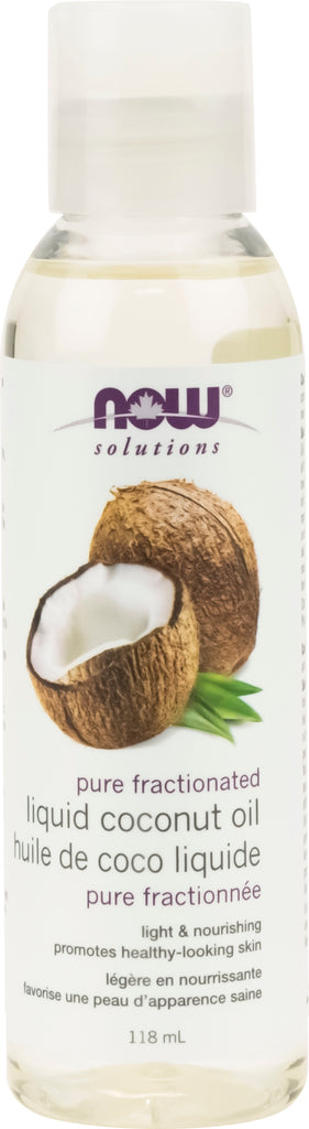 Huile de coco liquide fractionnée pure 118ml MAINTENANT