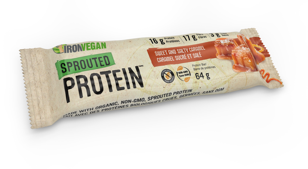 IronVegan Sprouted Protein caramelo doce e salgado