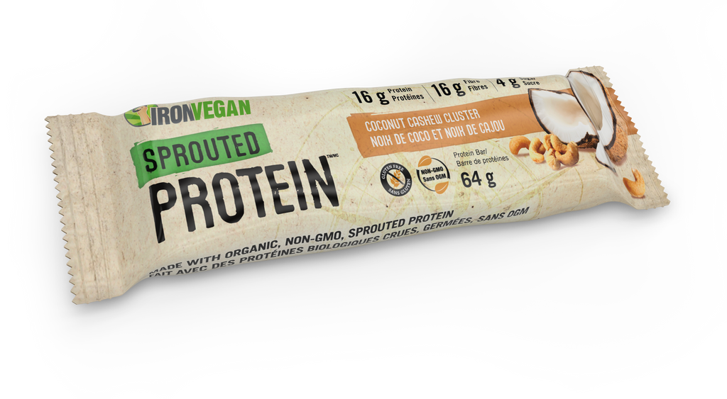 IronVegan Sprouted Protein cluster de caju de coco