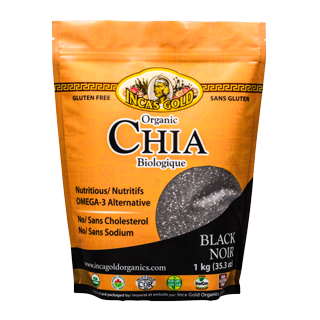 Graine de chia biologique noir 454 gr. Inca's Gold