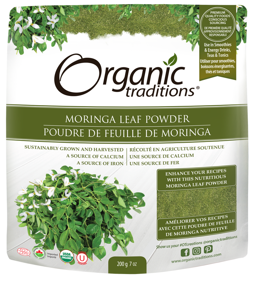 Poudre de Feuille de Moringa Bio 227gr Traditions Biologiques