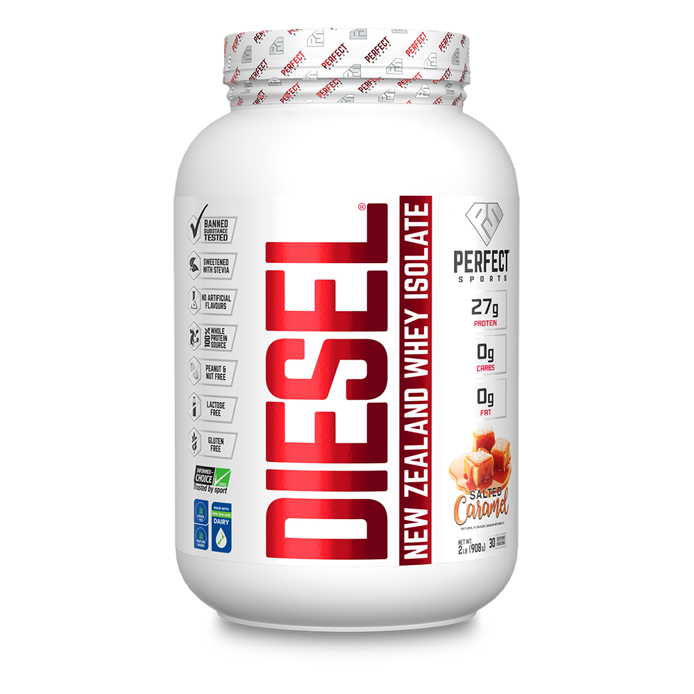 DIESEL New Zealand Whey Isolate 2.2lb Caramel Salé