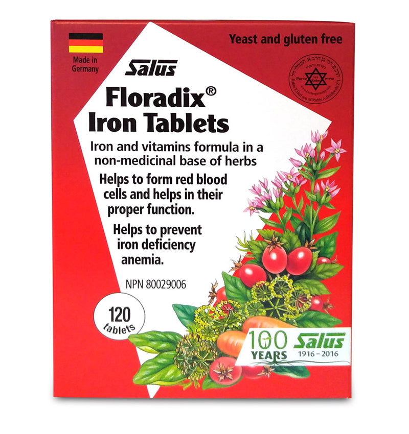 Comprimidos de ferro Floradix 120's Salus