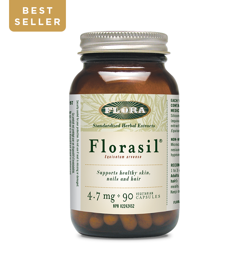 Florasil 90's soutient une peau, des ongles et des cheveux sains Flora