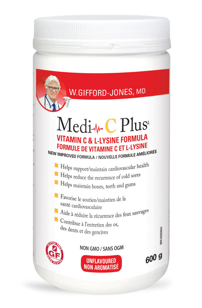 Formule Medi-C Plus Vitamine C & L-Lysine Sans Arôme 600gr