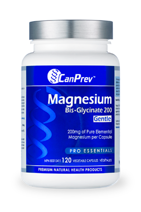 Magnesium Bis-Glycinate 200 mg gentle 120 caps Canprev