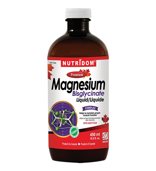 Bisglycinate de magnésium liquide 450 ml Nutridom