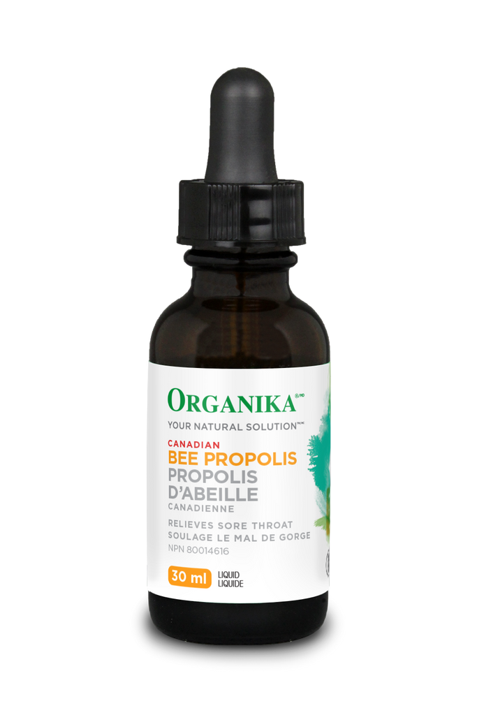 Bee Propolis Canadian 30ml no alcohol relieves sore throat Organika