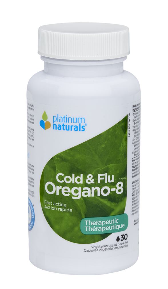 Frio e gripe Orégano-8 Platinum Naturals 30's