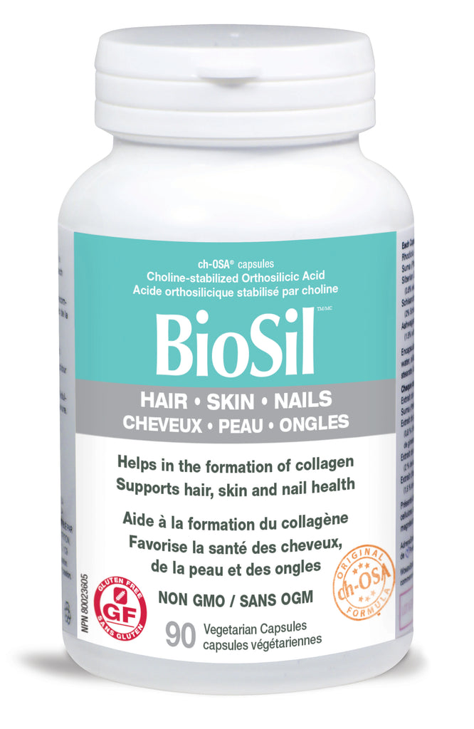 Biosil pour cheveux, ongles et peau 90 caps