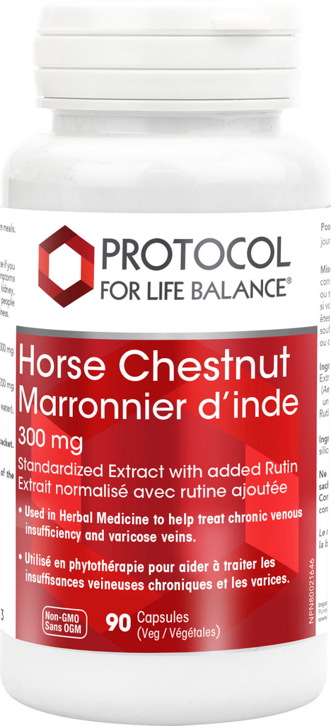 Extrato padronizado de 300 mg de castanha da Índia com o protocolo Rutin 90's adicionado