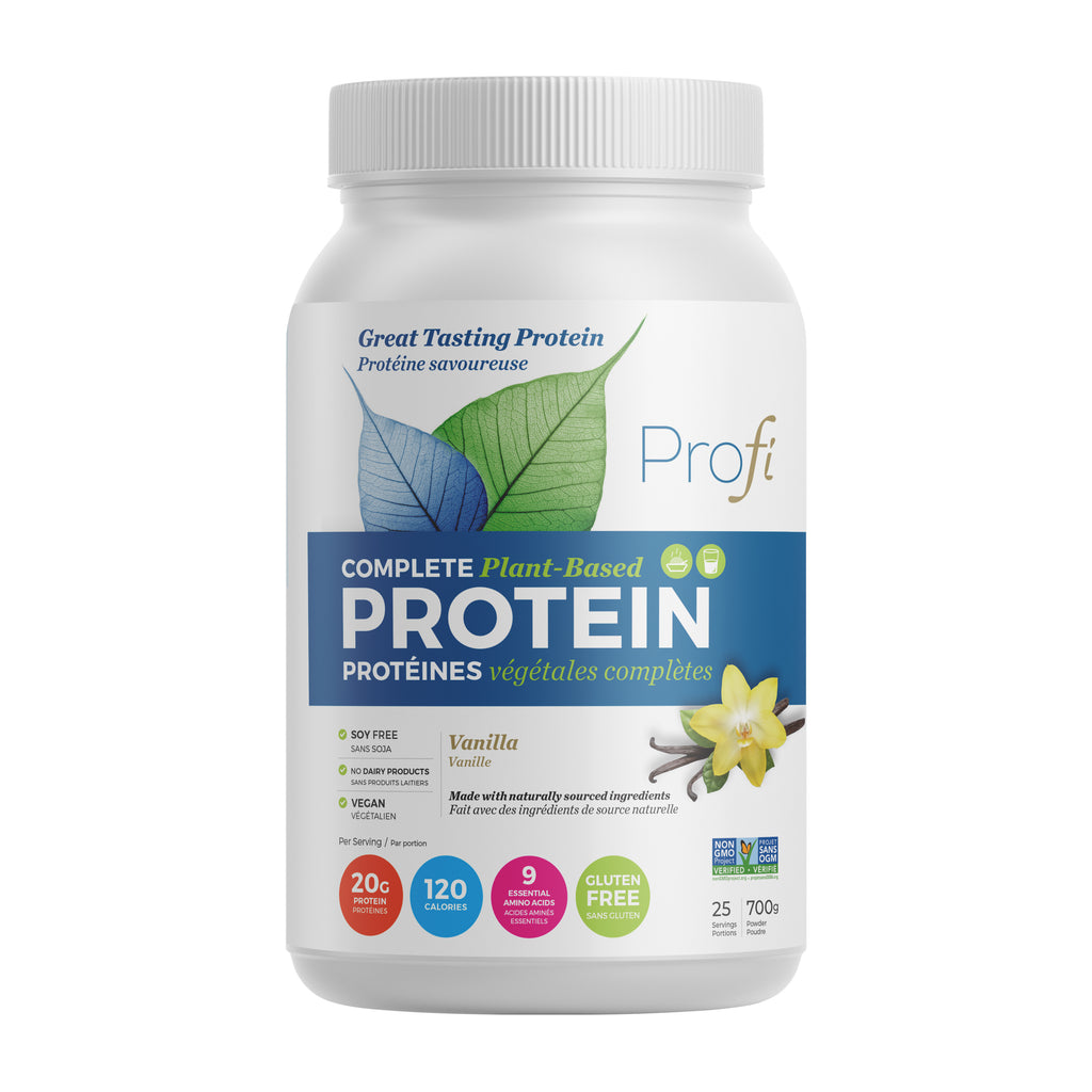 Baunilha completa da proteína da base da planta