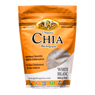 Graine de chia biologique blanc 454 gr. Inca's Gold