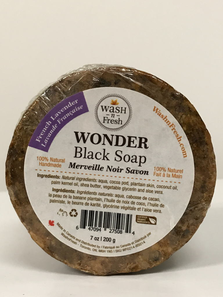 Sabonete Preto WONDER Lavanda Francesa 100% natural 200gr.