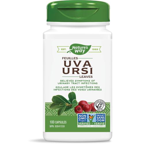 Uva Ursi Leaves 100's Relieves Symptoms of Urinary tract Infections Natures Way