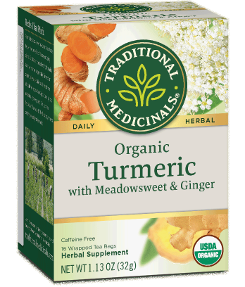 Curcuma biologique avec reine des prés et thé au gingembre Médicaments traditionnels