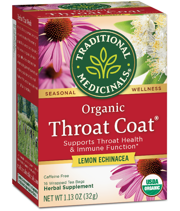 Casaco Garganta Orgânica Chá Limão Echinacea Medicamentos Tradicionais