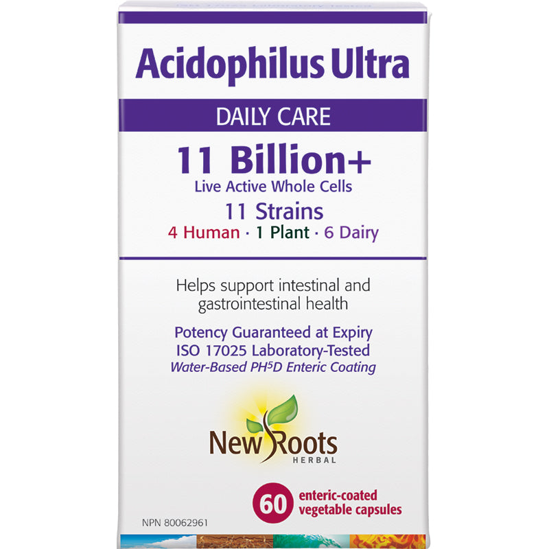 Acidophilus Ultra 11 bilhões + 60 cápsulas Novas raízes