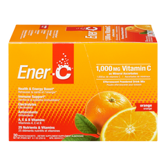 Ener-C 1000mg de vitamina C 30 pacotes de sabor laranja