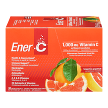 Ener-C 1000mg de vitamina C 30 pacotes Tangerina / sabor de toranja