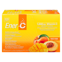 Ener-C 1000mg vitamine C 30 sachets Saveur pêche / mangue