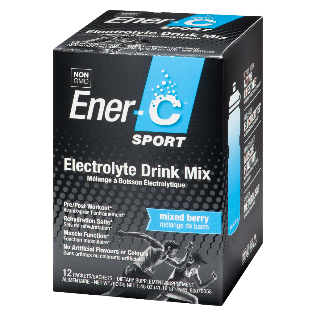Ener-C Sport Vitamine C Electrolyte Drink Mix 12 sachets Mix Berry Flavour