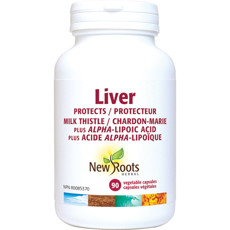 Liver Protects Milk Thistle + Alpha-Lipoic Acid 90's New roots