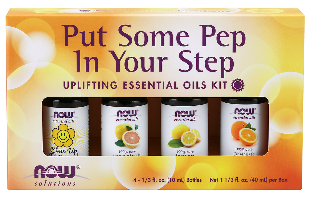 Coloque um pouco de Pep In Your Step kit de óleos essenciais