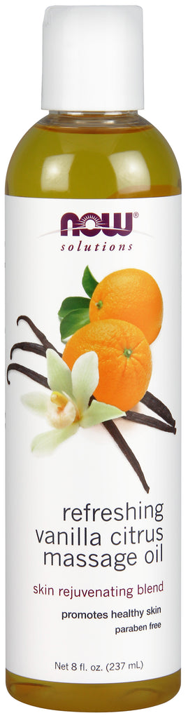 Refreshing vanilla citrus massage oil 237 ml