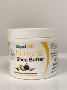 Whipped 100% Shea Butter Natural Vanilla Coconut