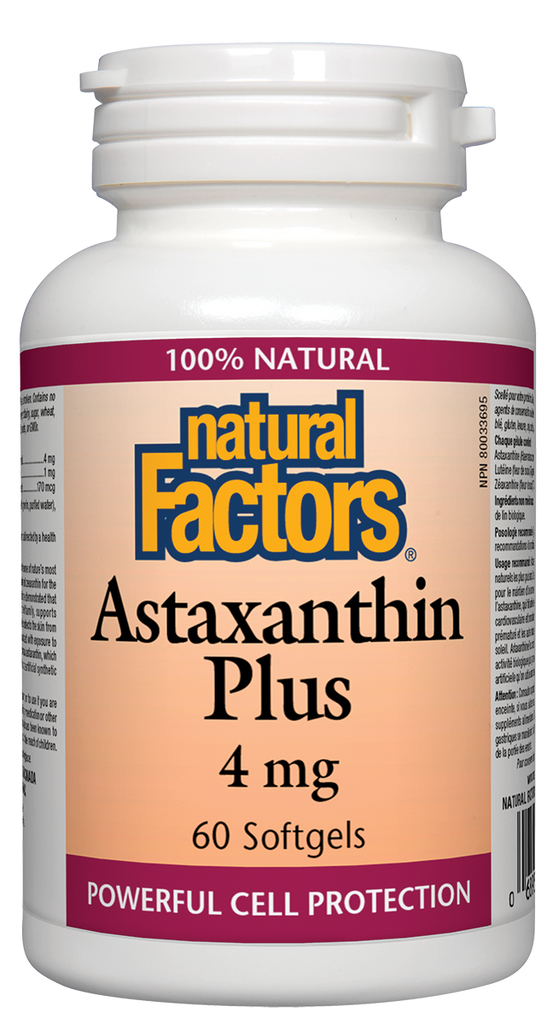 Astaxantin Plus 4 mg 60's Poderosa proteção celular