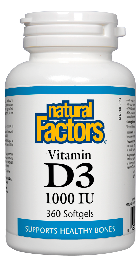 Vitamina D3 1000 UI 360sg Fatores Naturais