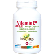 Vitamina E8 400 UI mistos de tocoferóis dos anos 60 Novas raízes