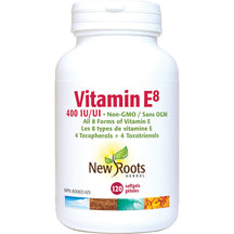 Vitamina E8 400 UI misturada com tocoferóis 120's Novas raízes