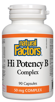 Complexe Hi Potency B 50 mg 90 gélules Natural Factors