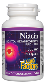 Niacine 500 mg Niveaux de cholestérol sains sans rinçage