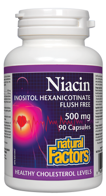 Niacine 500 mg Niveaux de cholestérol sains sans rinçage